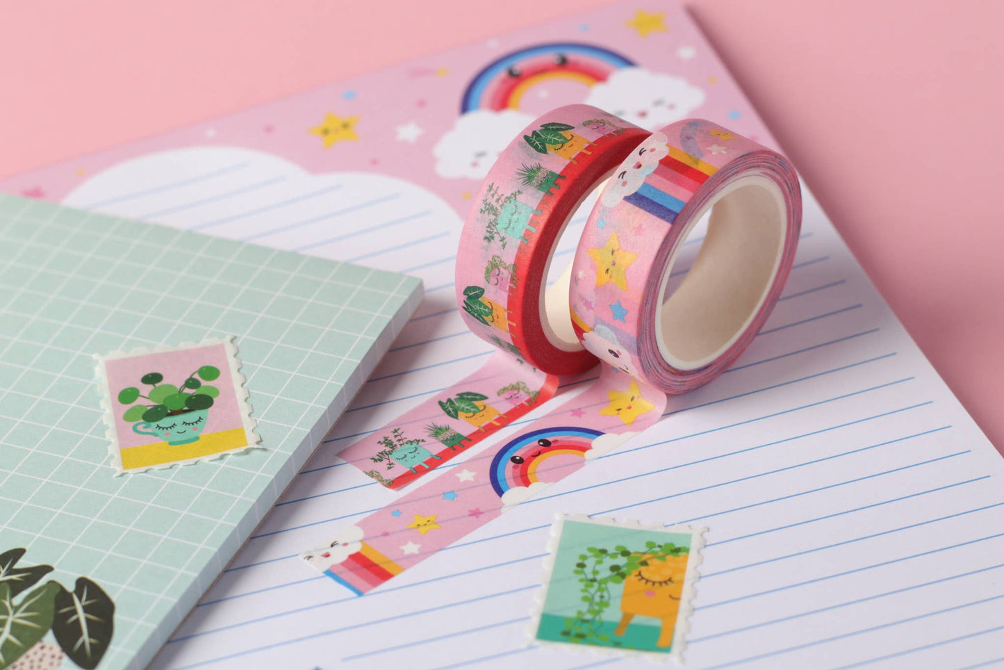 Studio Inktvis B.V. - Washi tape met wolk en regenboog