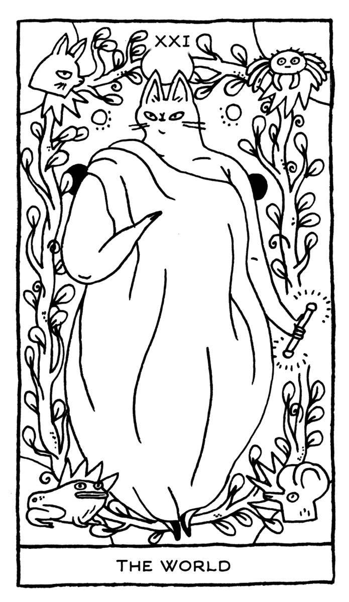 Microcosm Publishing & Distribution - Magische Katten Tarot Kleurboek