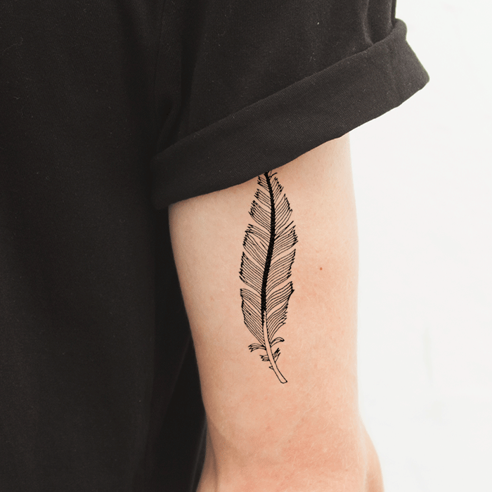 Tattoonie - BE FEATHER Tattoo (verpakking van 2)