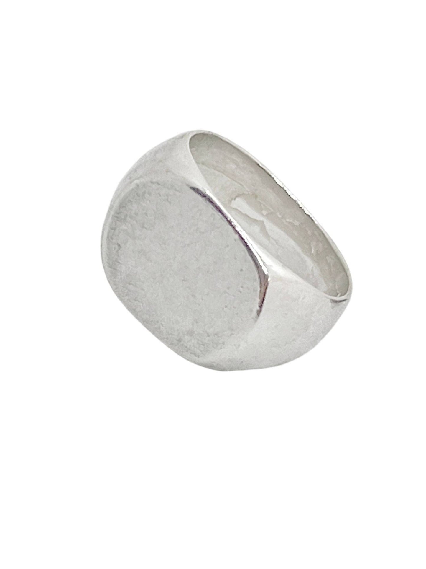 Gloria Mago - Ovale zegelring in 7 micron zilver