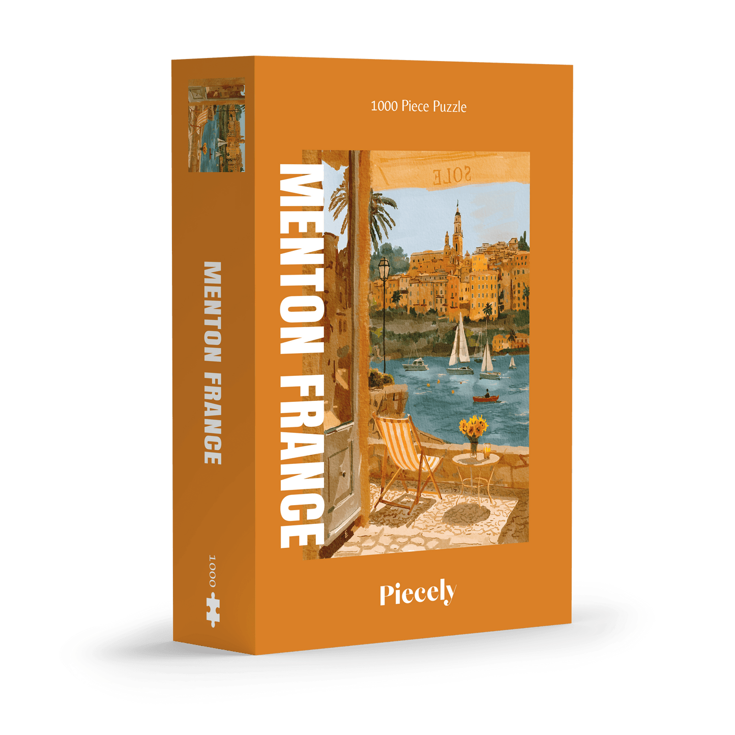 Piecely Puzzles - Puzzel Menton Frankrijk, 1000 stukjes
