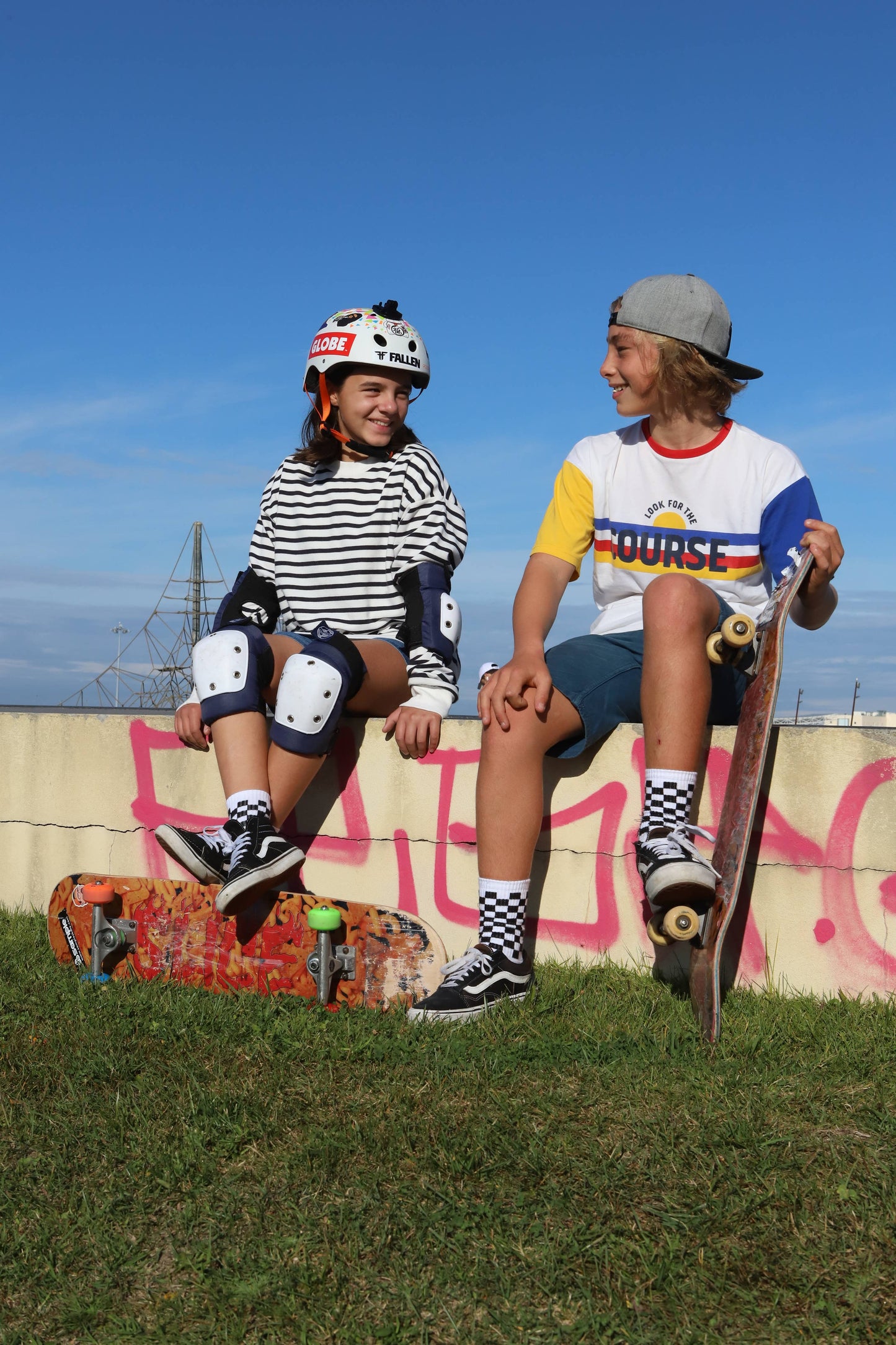 PEGADA SOCKS - Old school sokken met schaakbordpatroon