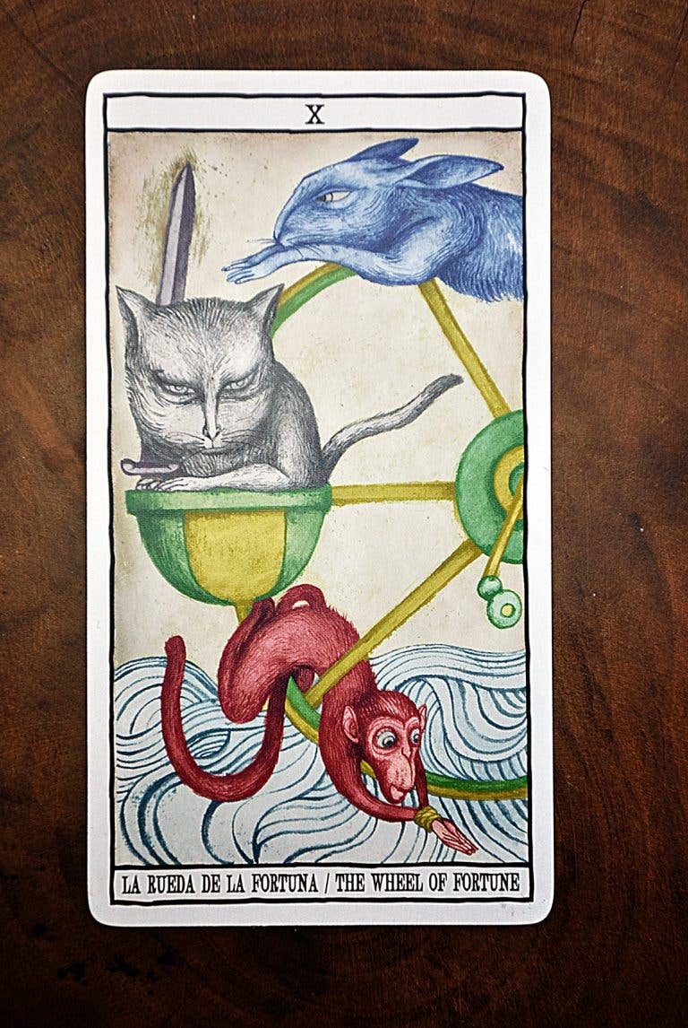 Cardshouse - Tarotkaarten van katten door Ana Juan