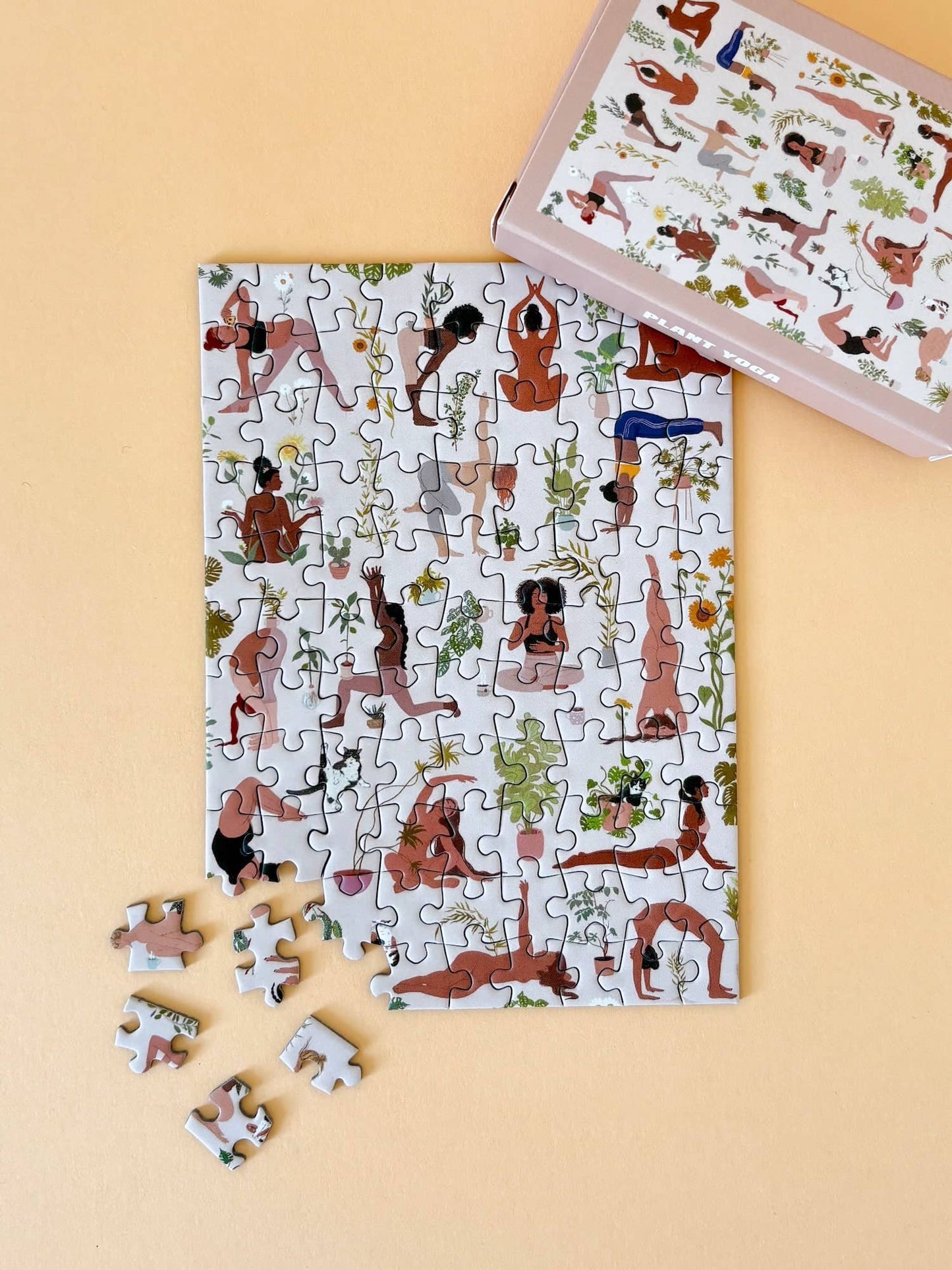 Piecely Puzzles - Mini-puzzel Plant Yoga, 99 stukjes