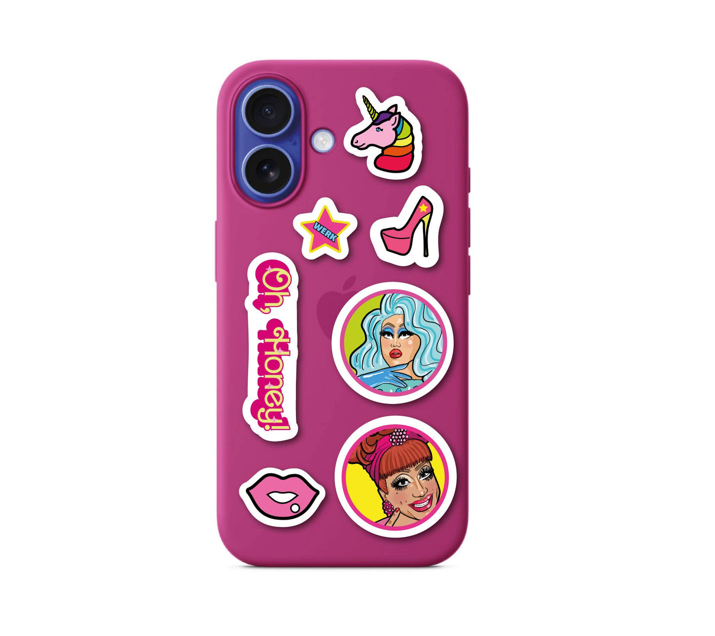 Studio Soph (We Pay Your Import Fees - We Ship DDP) - Drag Queen stickerblad A5-formaat: Verpakt in plastic hoesje