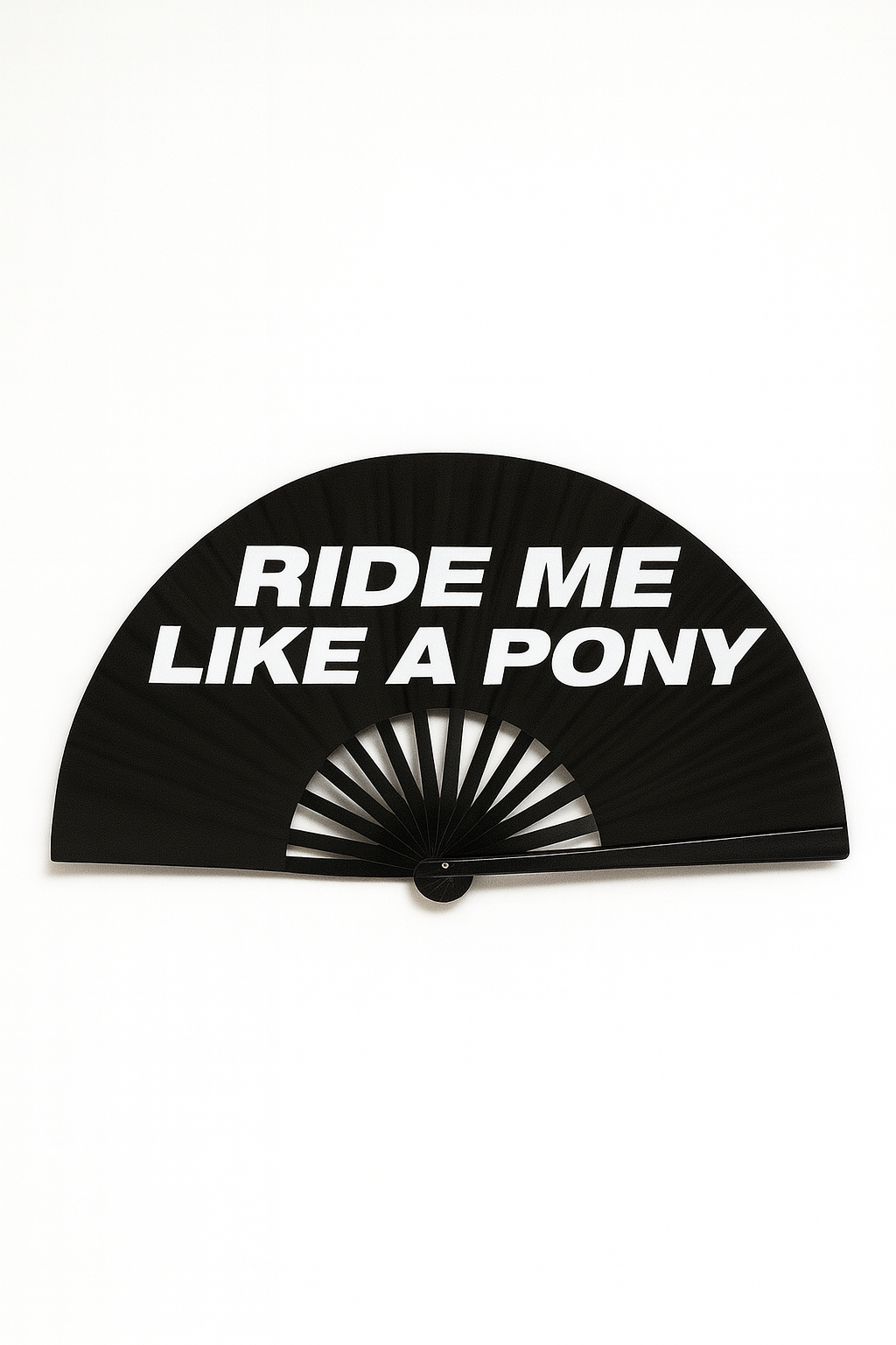 That Gay Creation - Rijd me als een pony – XXL zwarte klapwaaier