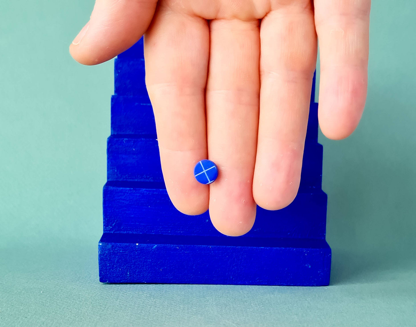 Mono - Groene en lila handgemaakte oorbellen van polymeerklei in 4 stijlen (Kopie): 2