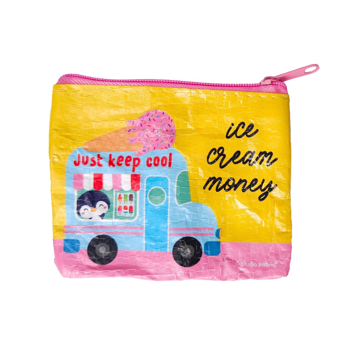 Studio Inktvis B.V. - Mini portemonnee Ice Cream Money van gerecycled plastic
