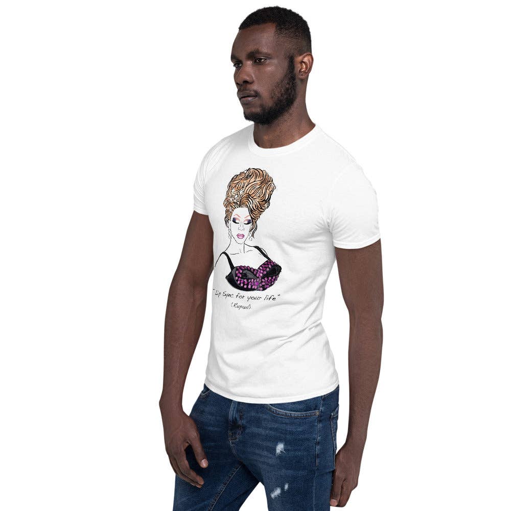 El loco del Pelo Rizo - T-shirt voor uniseks, Rupaul: XL