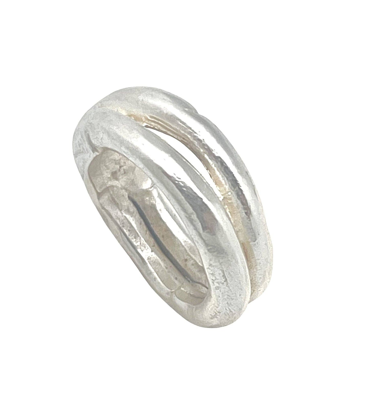 Gloria Mago - Enkelvoudige ring Duplo zilver 10µ