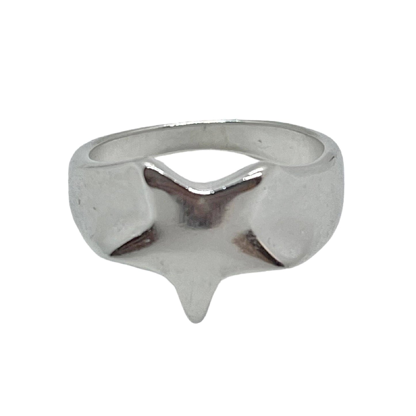 Gloria Mago - Zilverkleurige ring met vallende ster