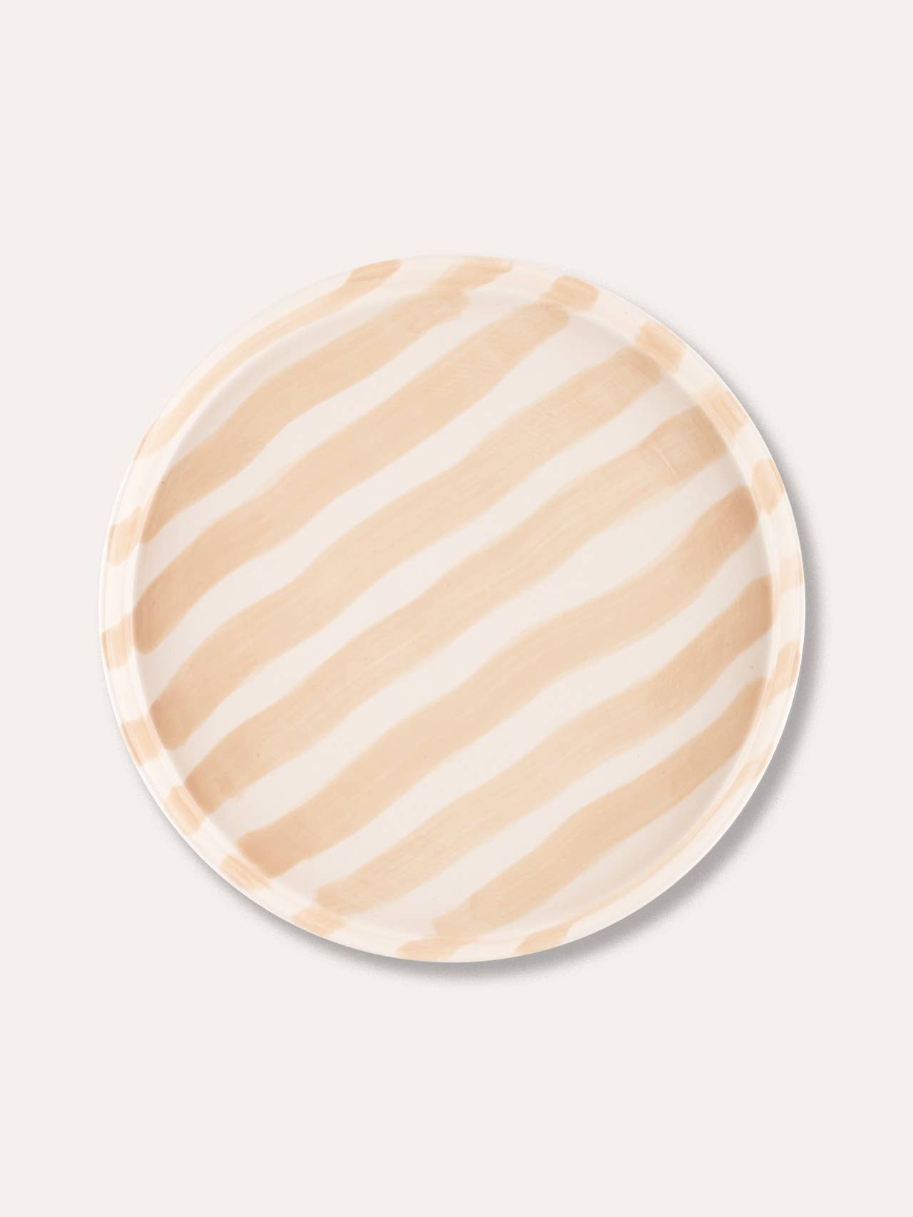 Magazin Minori - Teller Stripes - boho beige keramiek