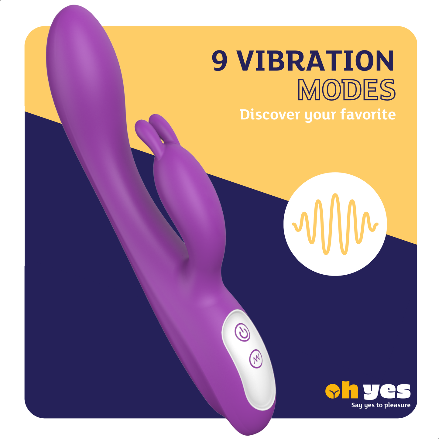 ohyes - Verwarmende Rabbit Vibrator: Paars