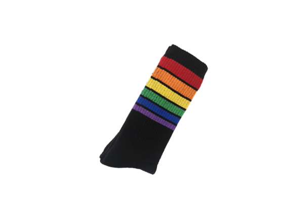 PEGADA SOCKS - ZWARTE GESTREEPTE SOKKEN