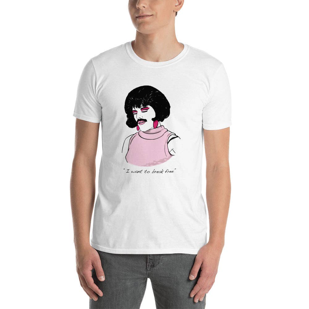 El loco del Pelo Rizo - Queen unisex t-shirt: L