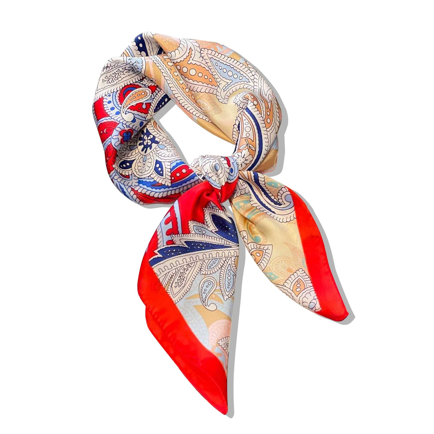 Lourens Exclusive - Sjaaltje - trendy kleurrijk - 70 x 70cm - silk