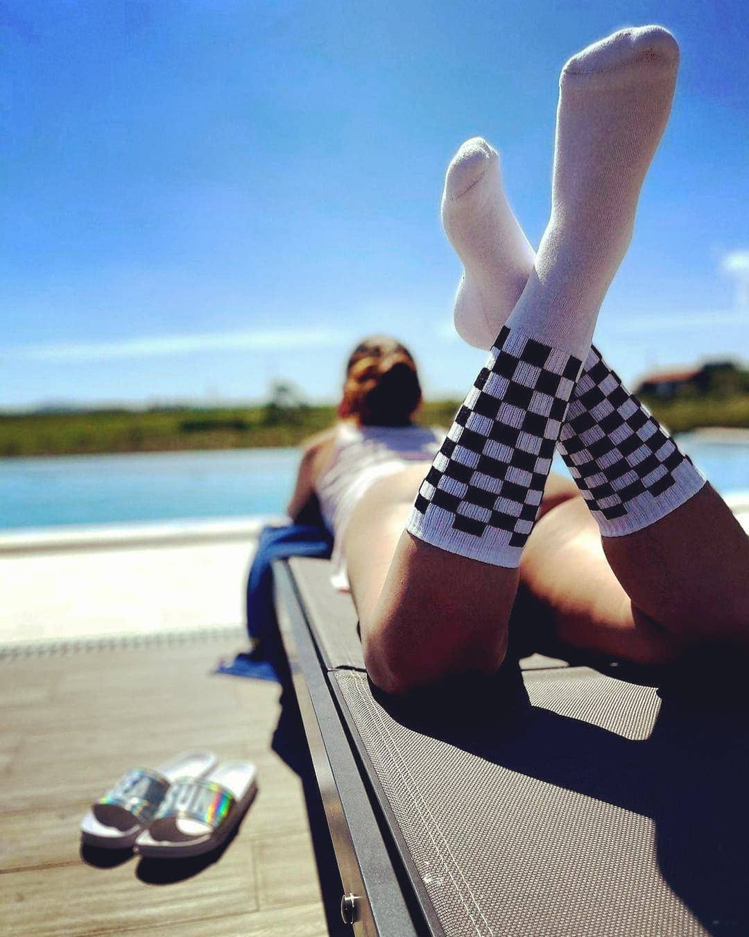 PEGADA SOCKS - Old school sokken met schaakbordpatroon