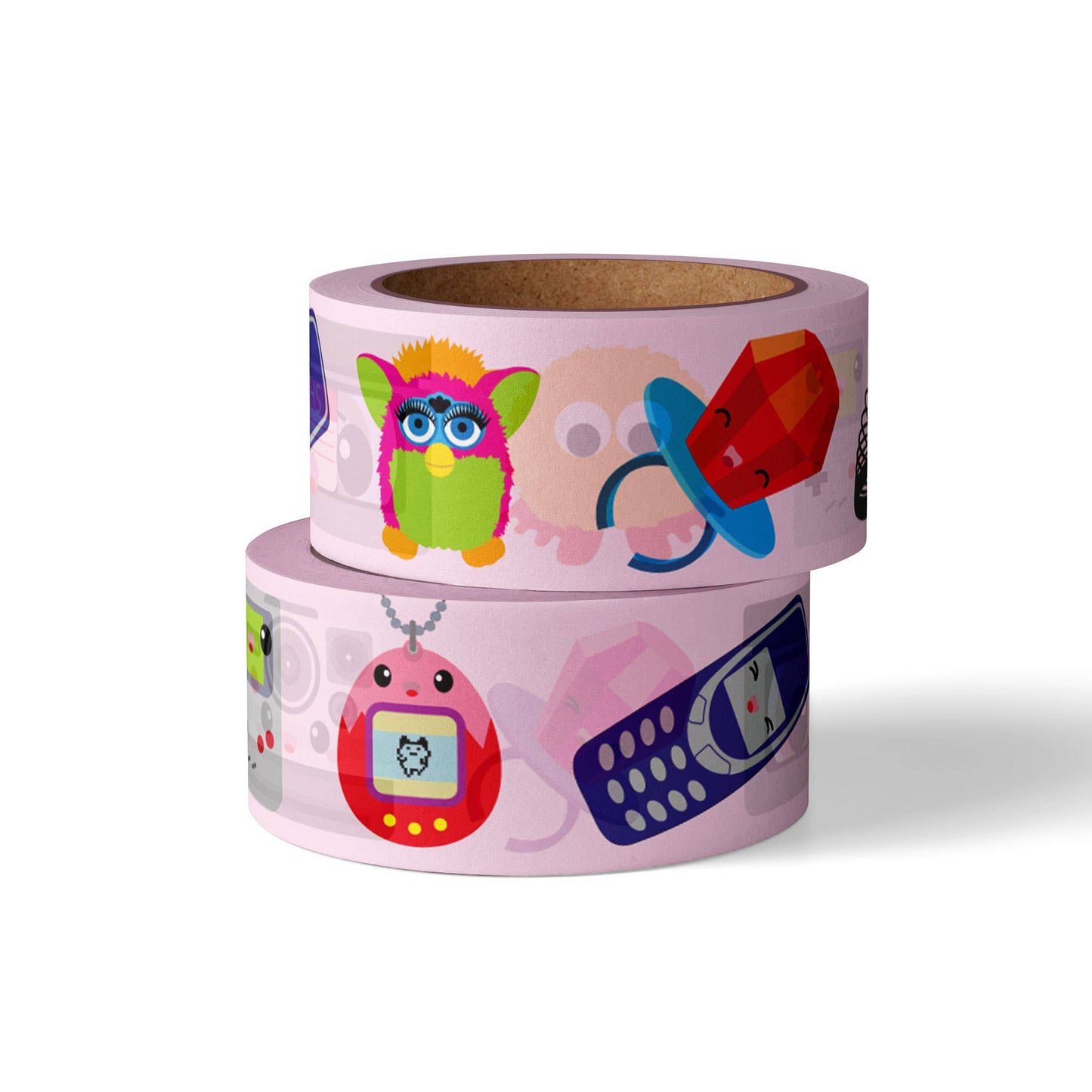 Studio Inktvis B.V. - Washi tape met 90's popcultuur iconen - retro vintage design
