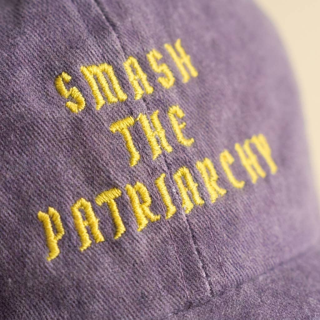 Grasshopper - Verpletter het patriarchaat feministische paarse statementpet: Purple