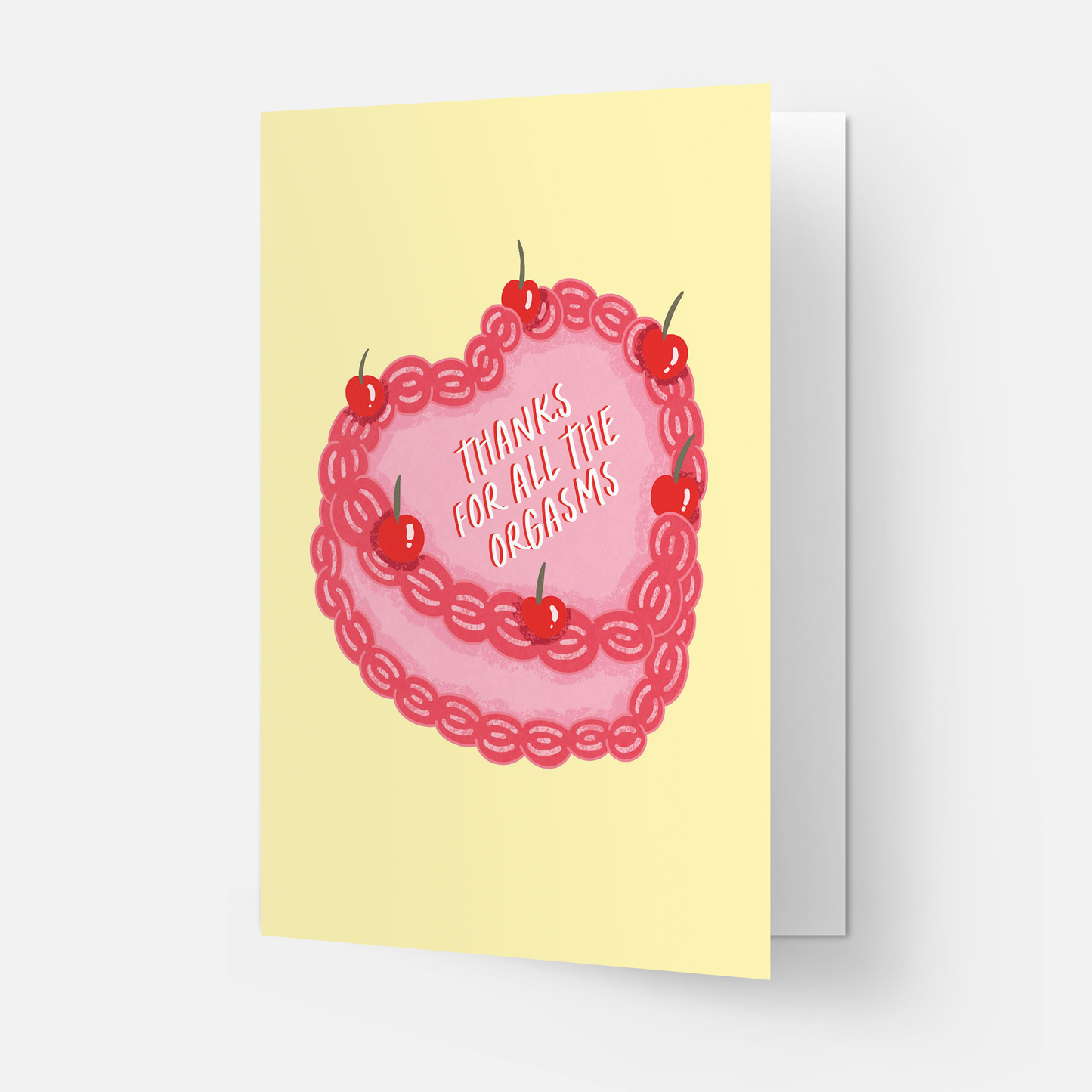Kaart Blanche - Orgasms cake greeting card: Single