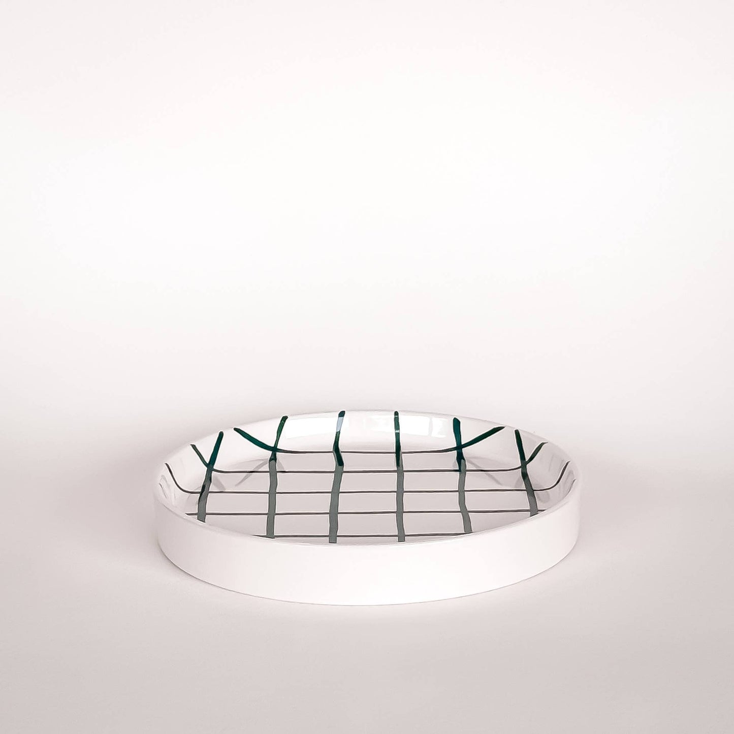 Magazin Minori - Teller klein Grid - zacht groen
