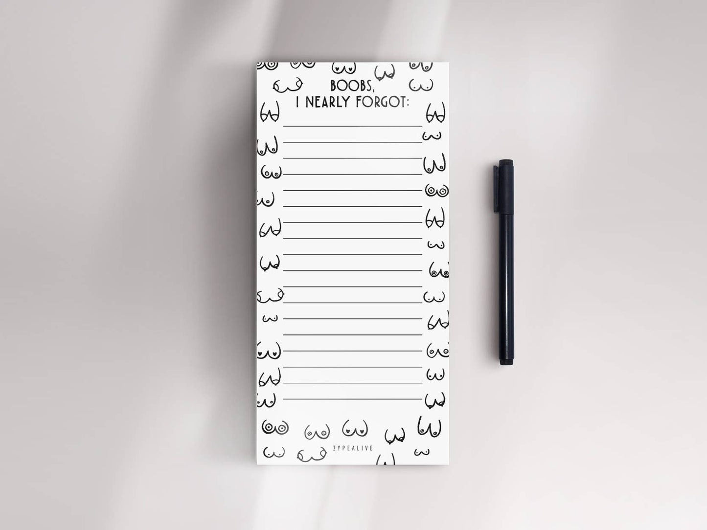 typealive - Notitieblok ‘slim’ / Nearly Forgot