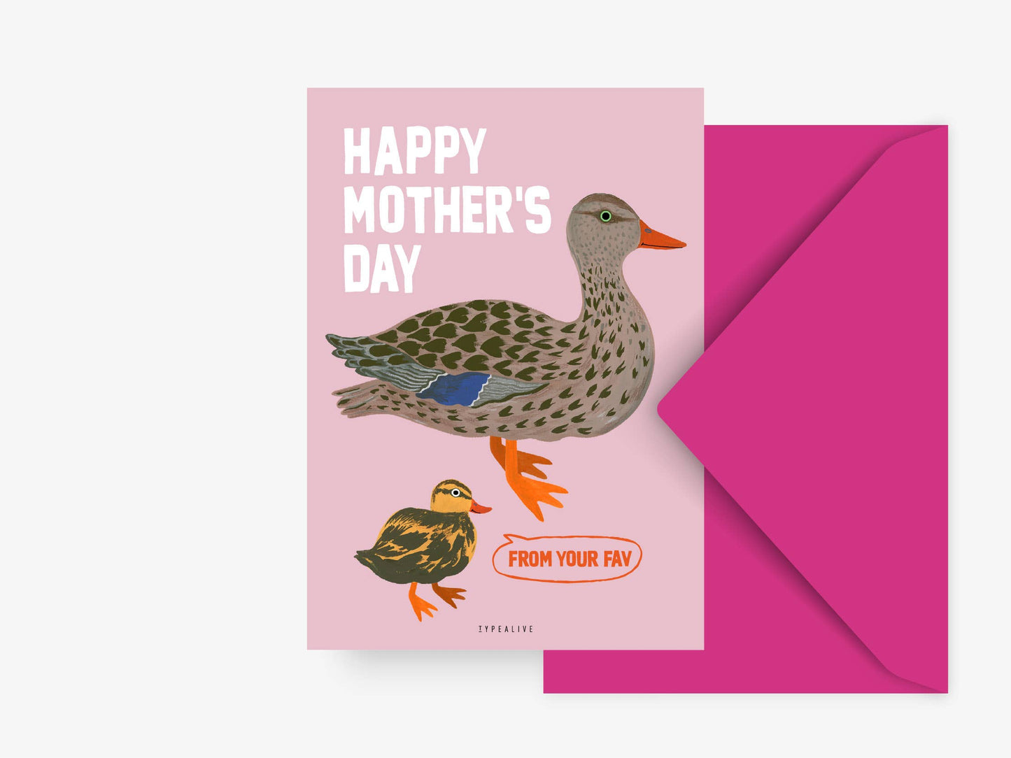typealive - Ansichtkaart/Fav formaat DIN A6 zonder envelop