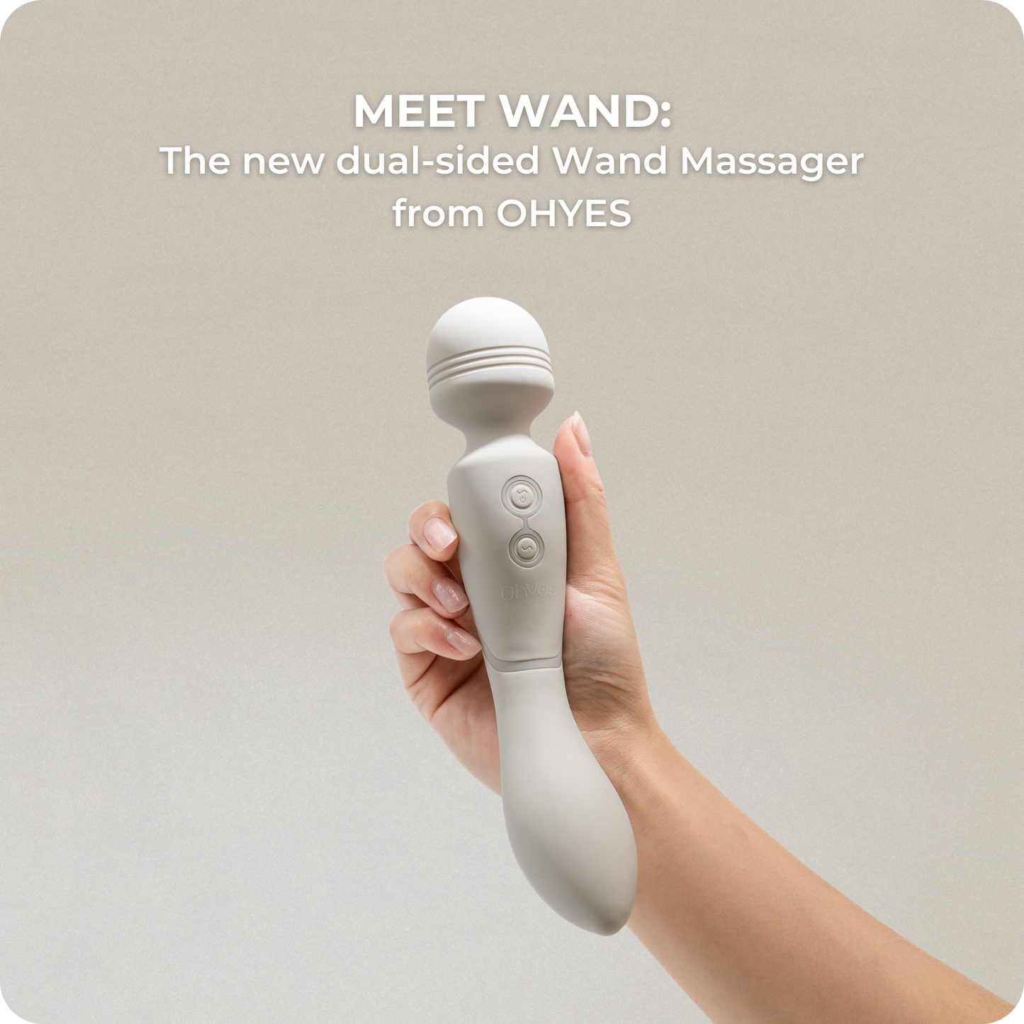 ohyes - OHYES Magic Wand vibrator - dubbele massage-staaf en G-spot vibrator: Beige