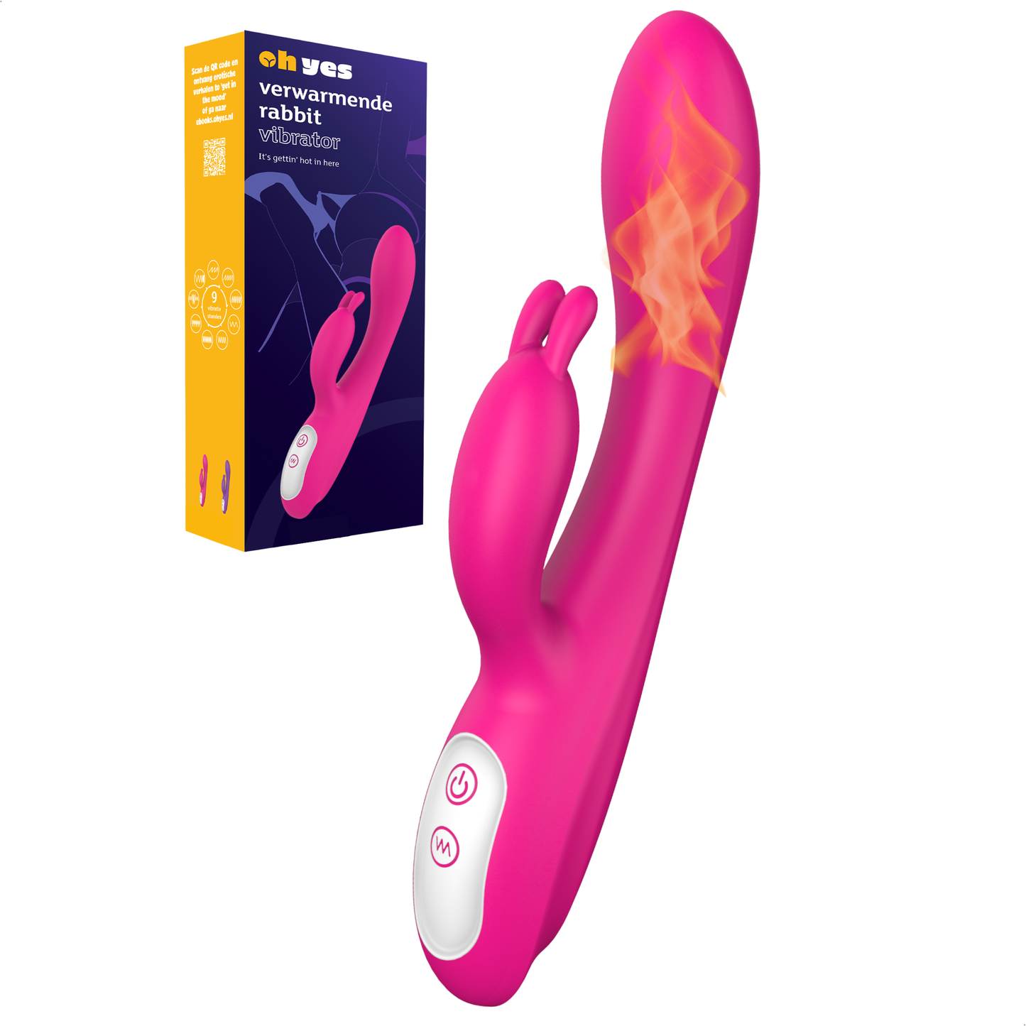 ohyes - Verwarmende Rabbit Vibrator: Paars