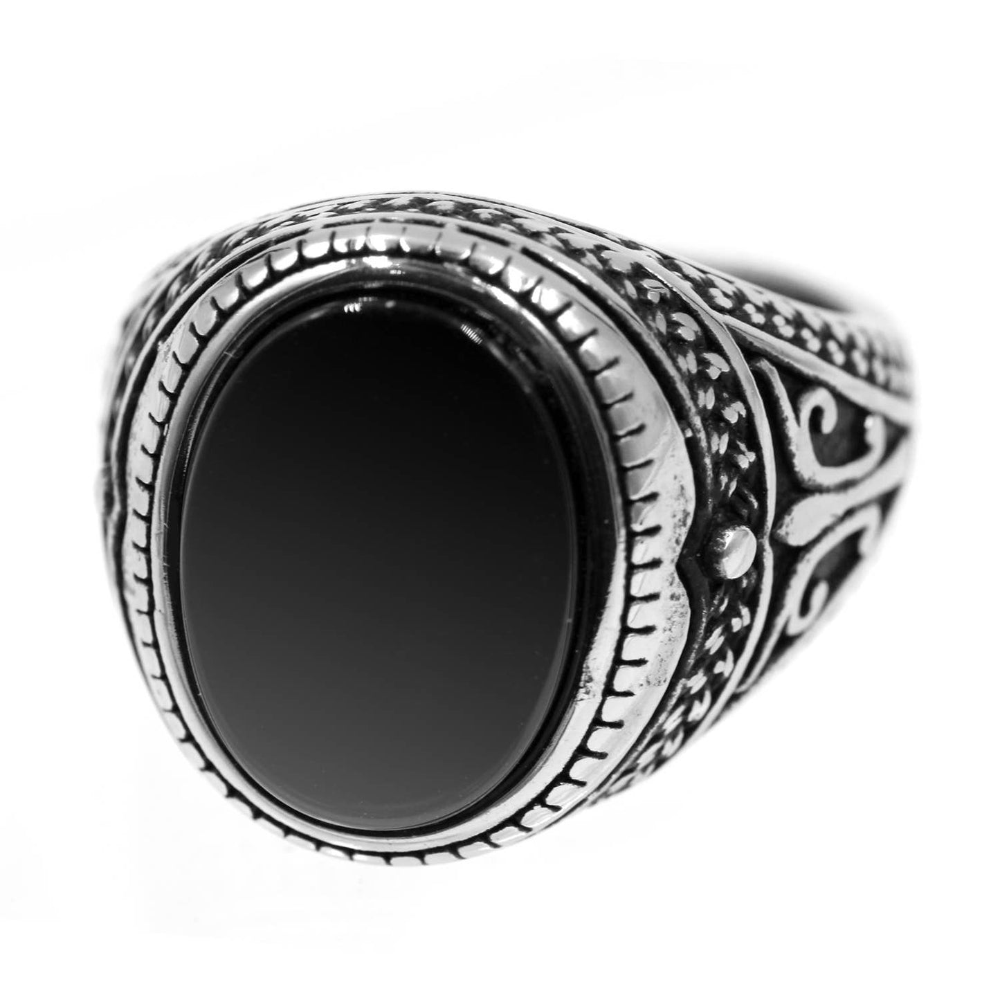 Awaken - Zwarte stenen ring A-517: 10