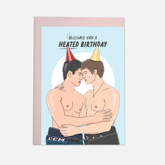 Kaart Blanche - Verhitte verjaardag - trending wenskaart: Single