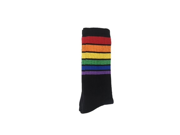 PEGADA SOCKS - ZWARTE GESTREEPTE SOKKEN
