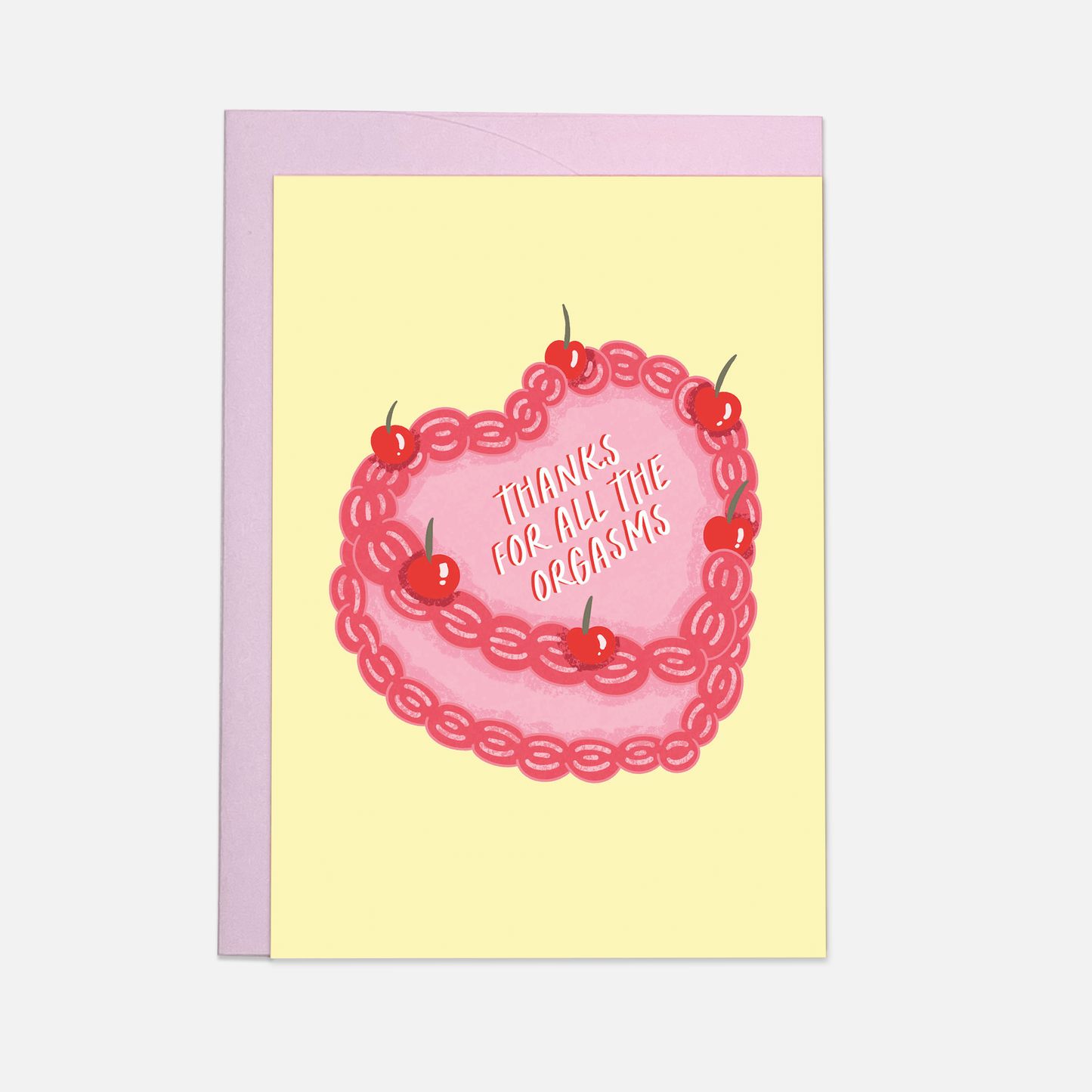 Kaart Blanche - Orgasms cake greeting card: Single