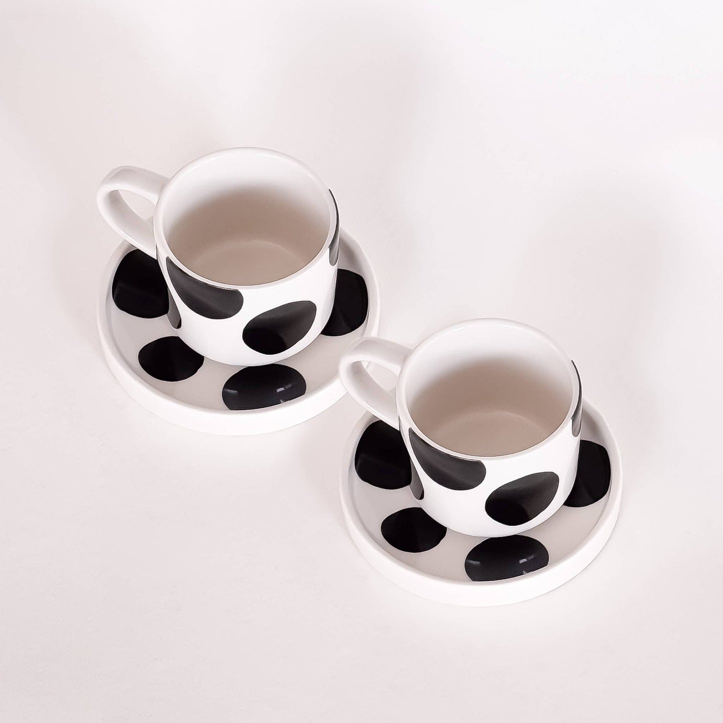 Magazin Minori - Espresso Dots - vulkaan zwart (2-delige set - 4 stuks)