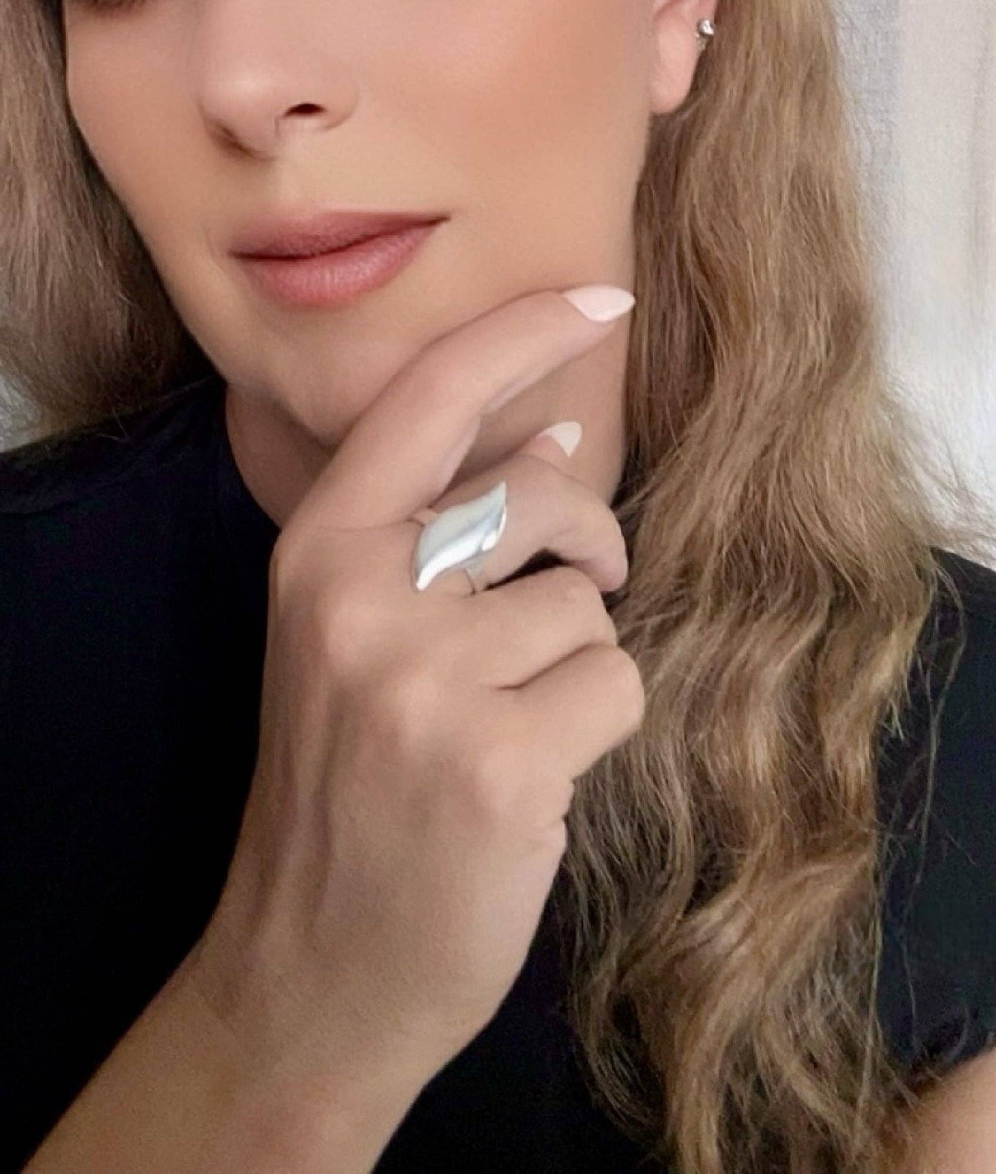 Gloria Mago - Druppel voor druppel ring in zilver 10µ