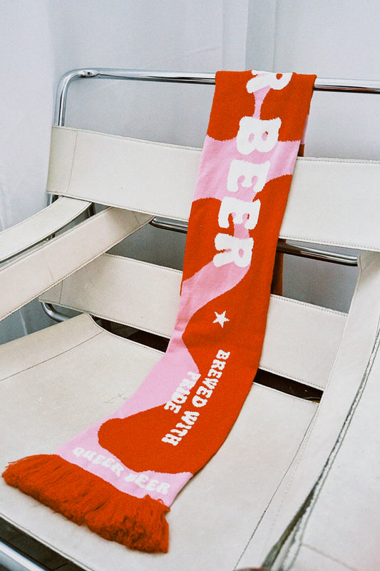 Queer Beer Scarf - red pink