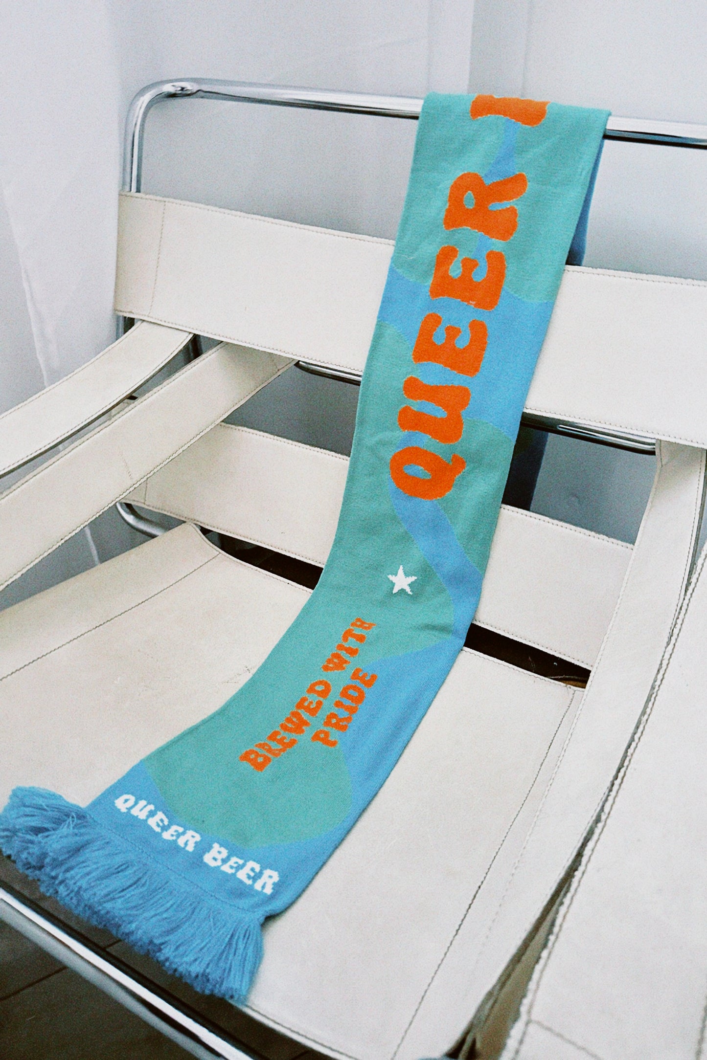 Queer Beer Scarf - green blue
