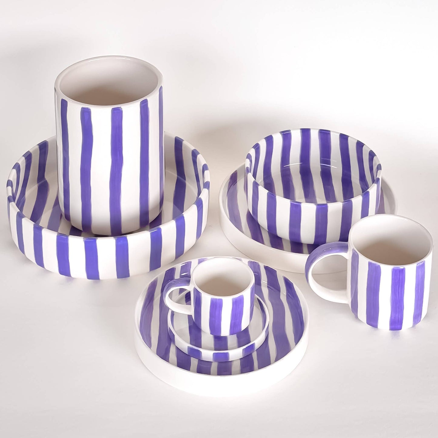 Magazin Minori - Schaal Stripes - palazzo paars