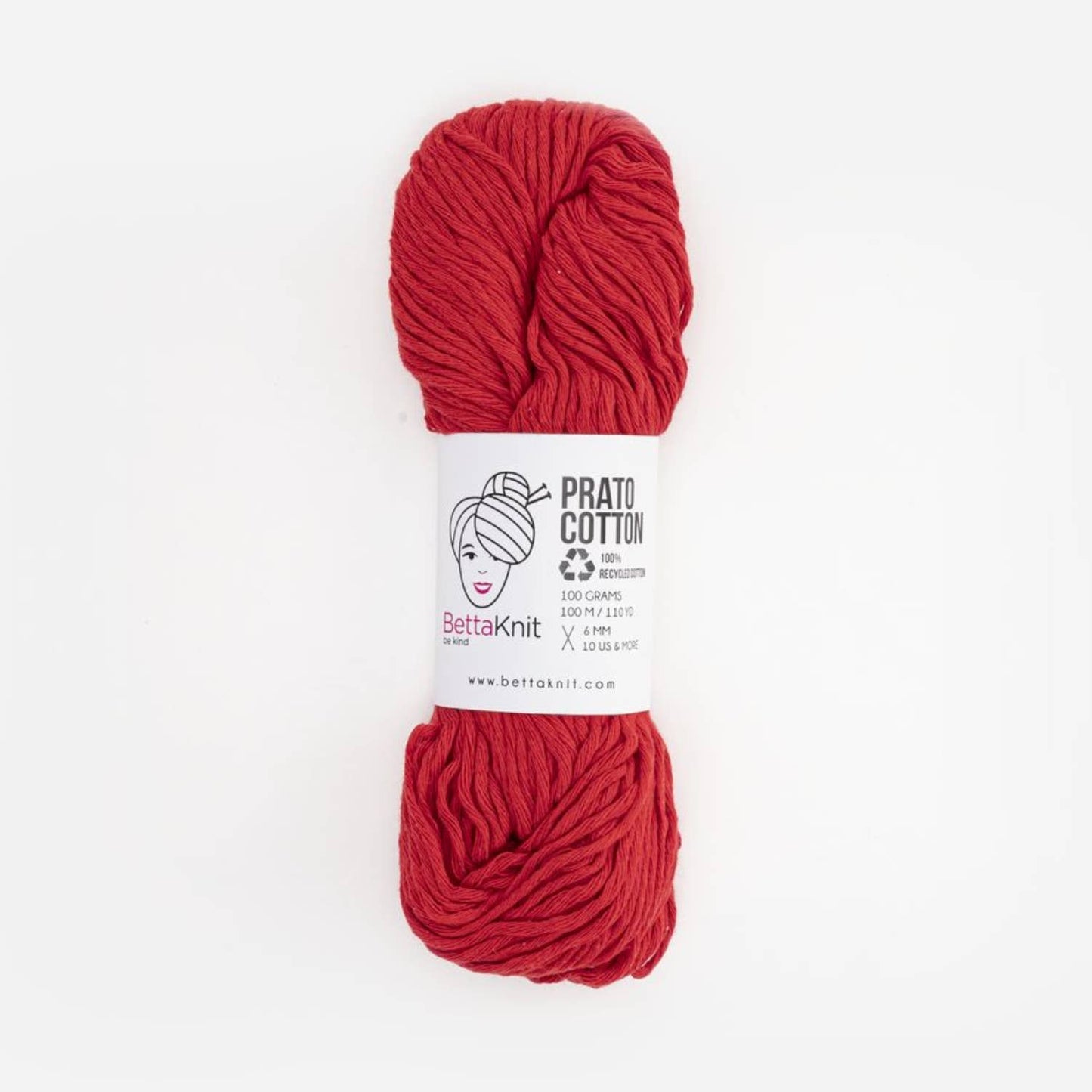 BettaKnit - Prato Cotton, katoengaren verkregen uit gerecycled afval: Roos
