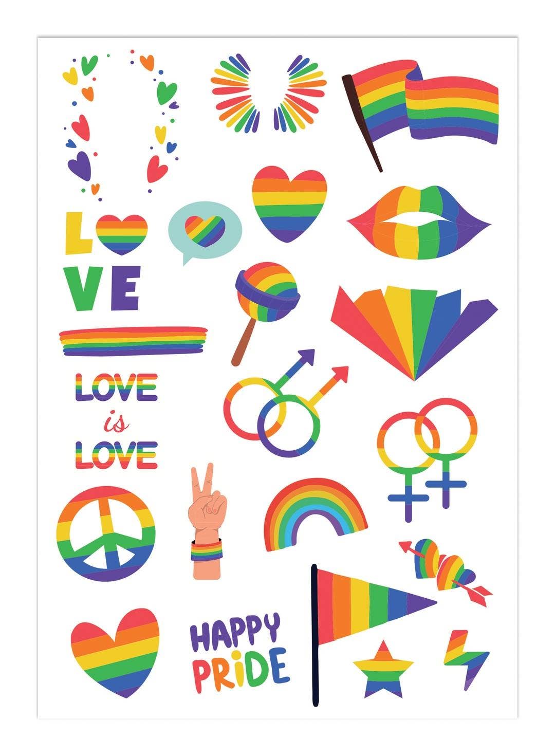 P'tit Clown - Regenboog Tatoeages