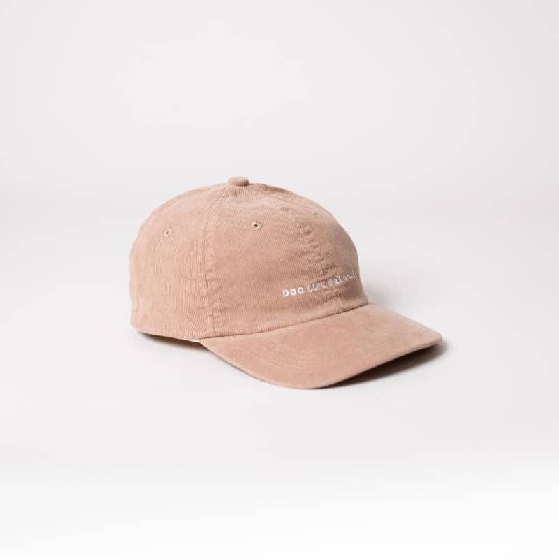 arrel - responsible apparel - Dog Life Balance Premium Cord Dad Cap - bruin & vanille-ijs