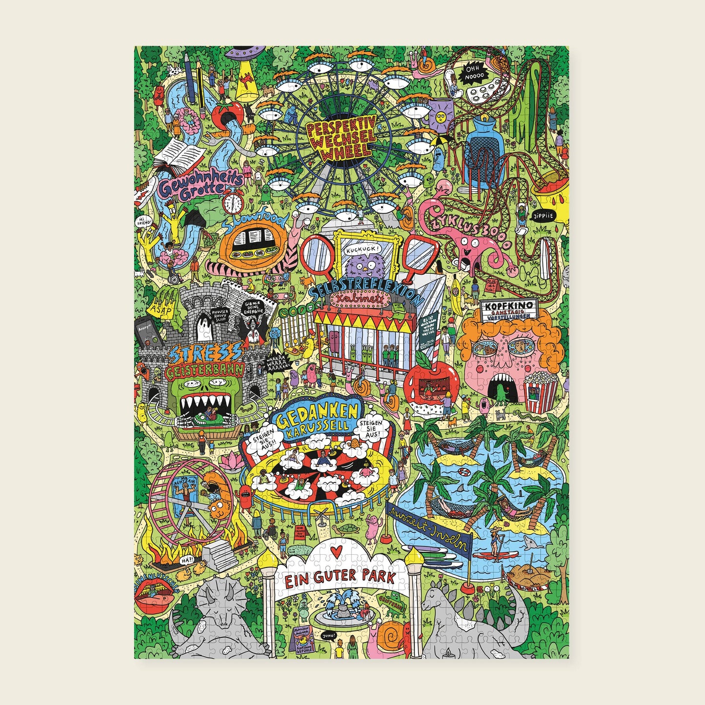 Wonderpieces - »Ein guter Park« puzzel | illustratie Sandra Bayer