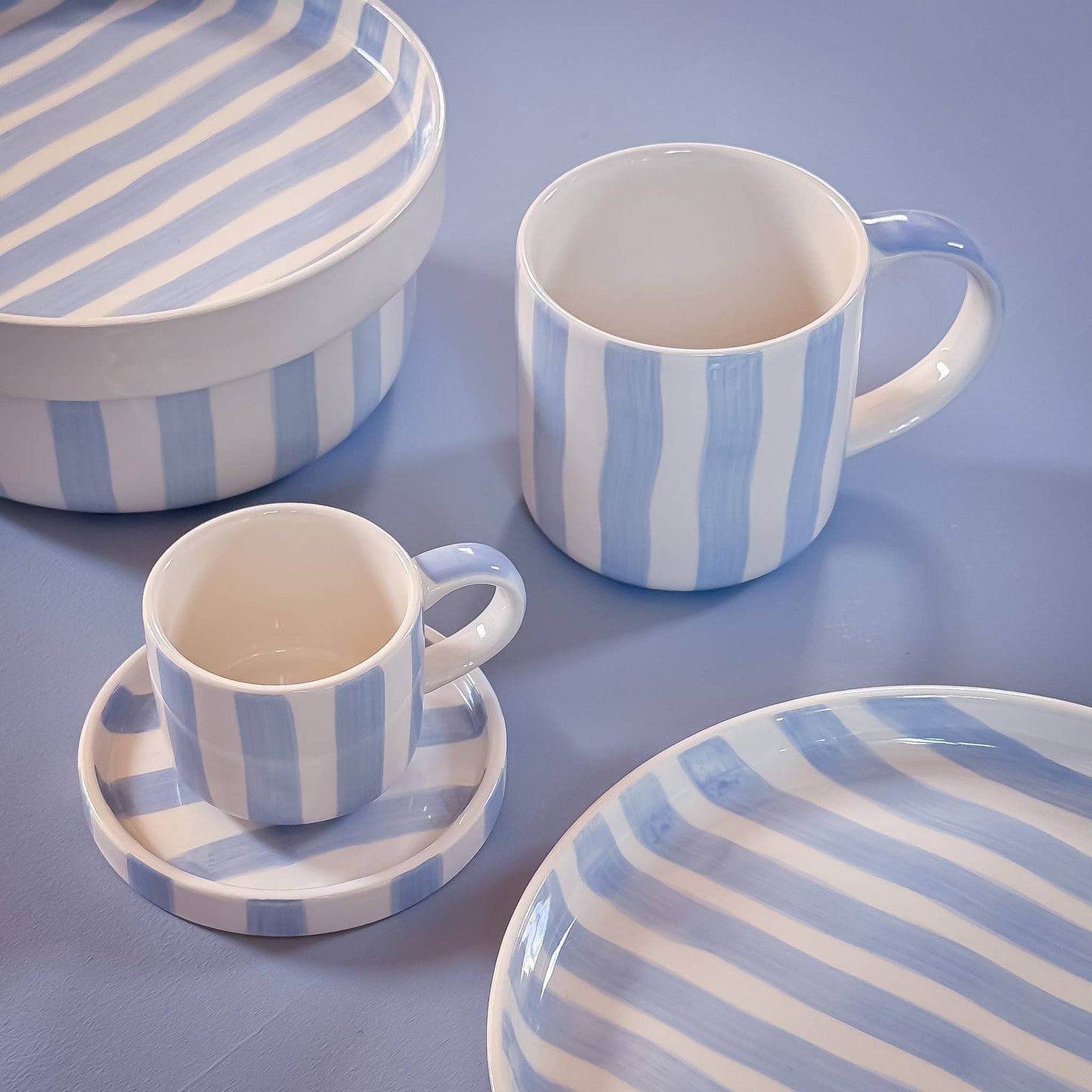 Magazin Minori - Bowl Stripes - morning azzurro