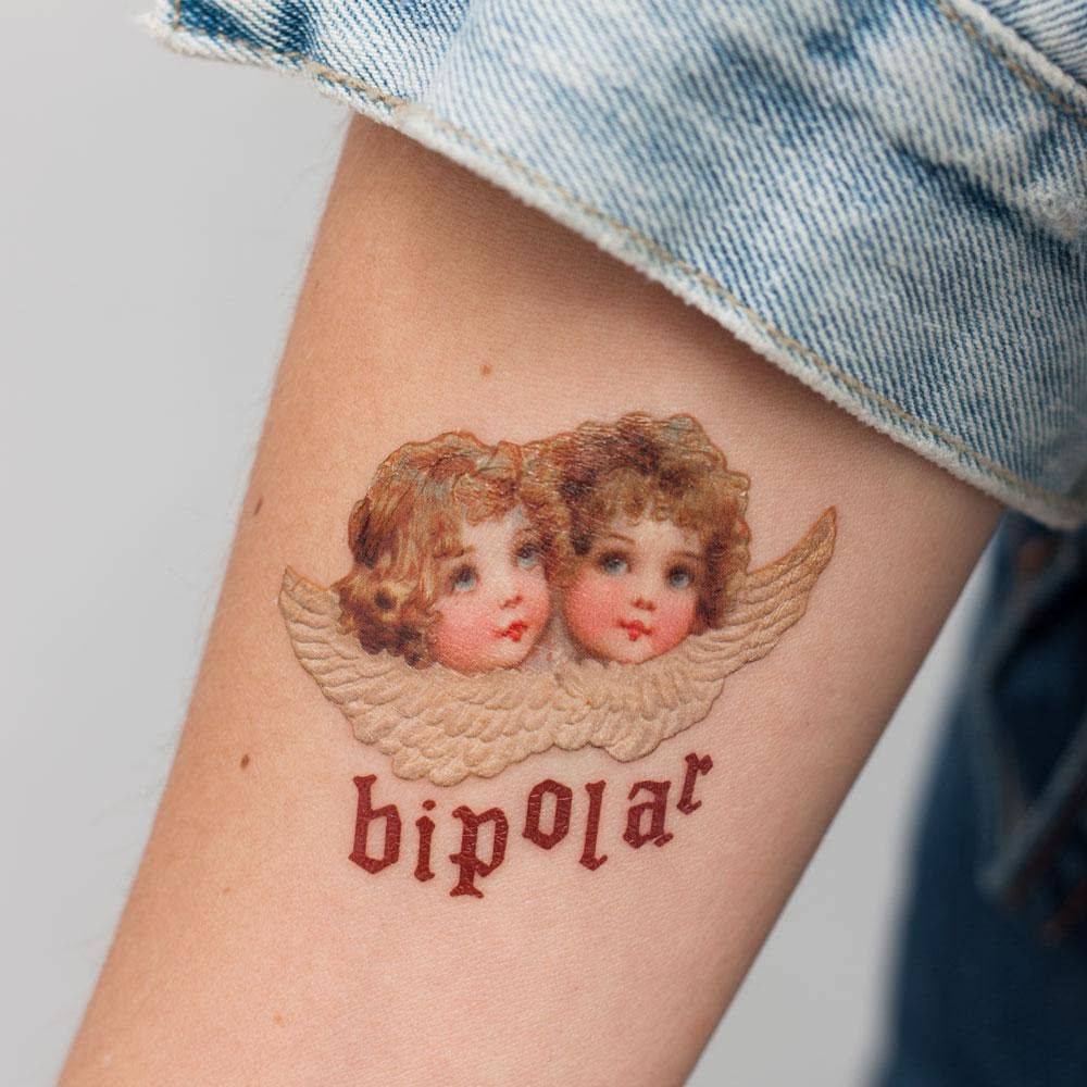 Tattoonie - CHERUBÍN tijdelijk tattoo (set van 2)
