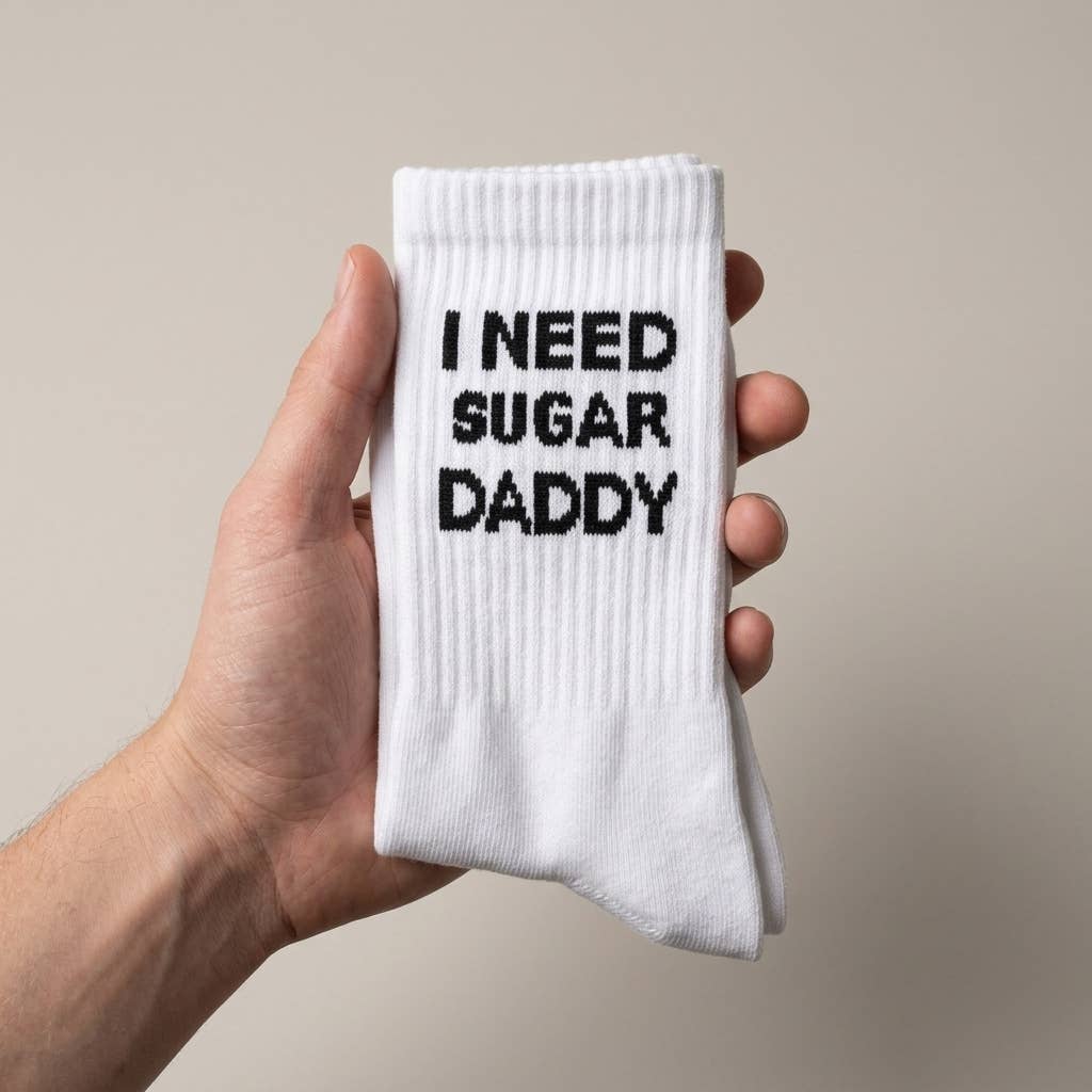 Grasshopper - Statement-sokken: Ik heb een sugar daddy nodig: 37-43