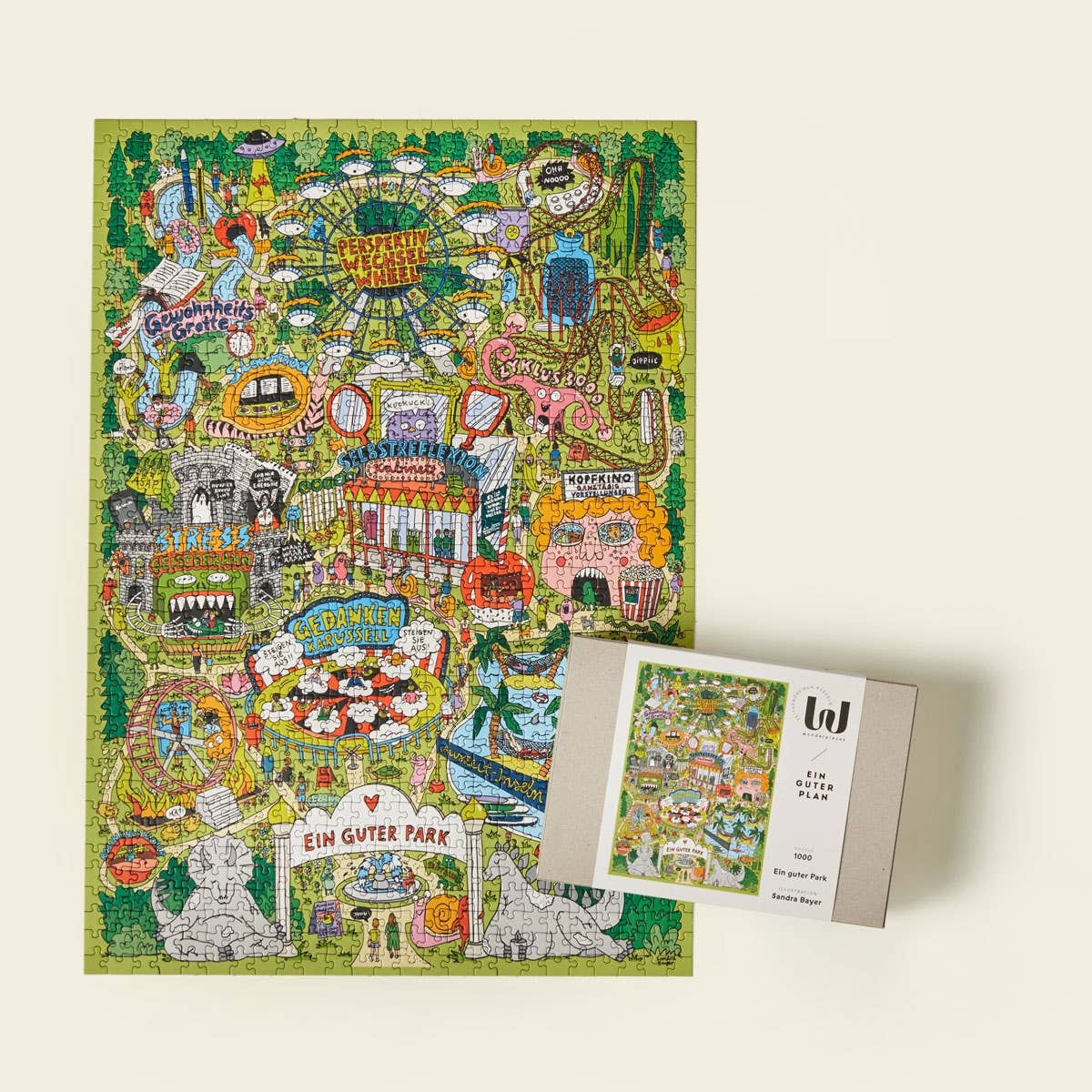 Wonderpieces - »Ein guter Park« puzzel | illustratie Sandra Bayer