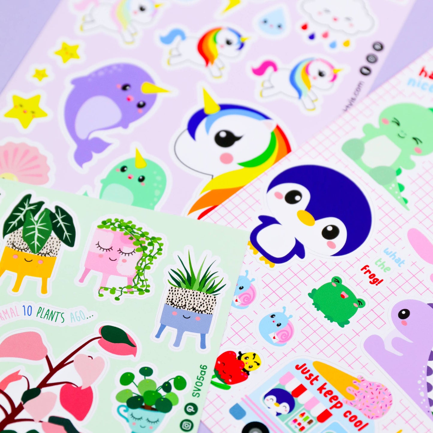 Studio Inktvis B.V. - Stickervel Penguin en Ice Cream Truck
