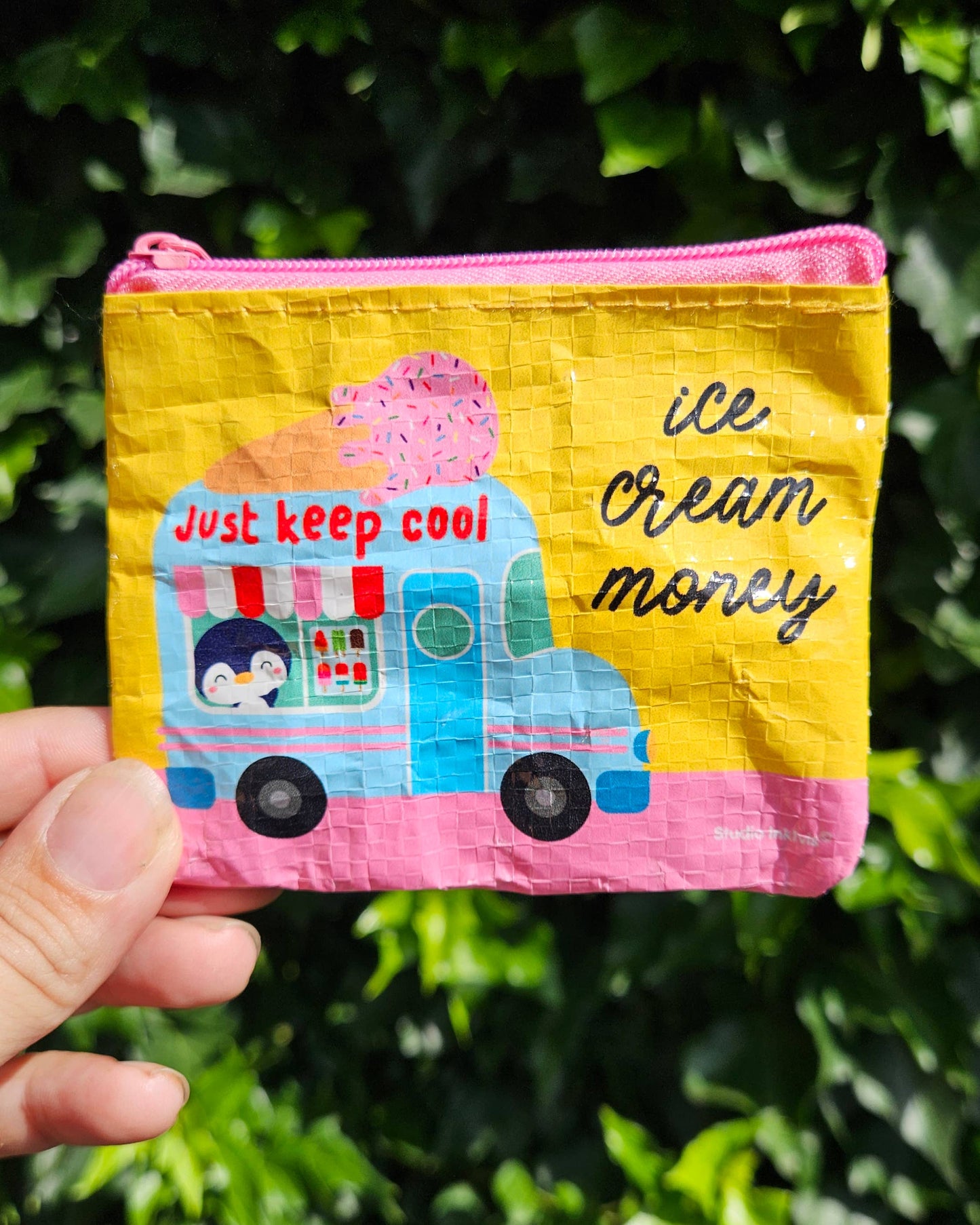 Studio Inktvis B.V. - Mini portemonnee Ice Cream Money van gerecycled plastic