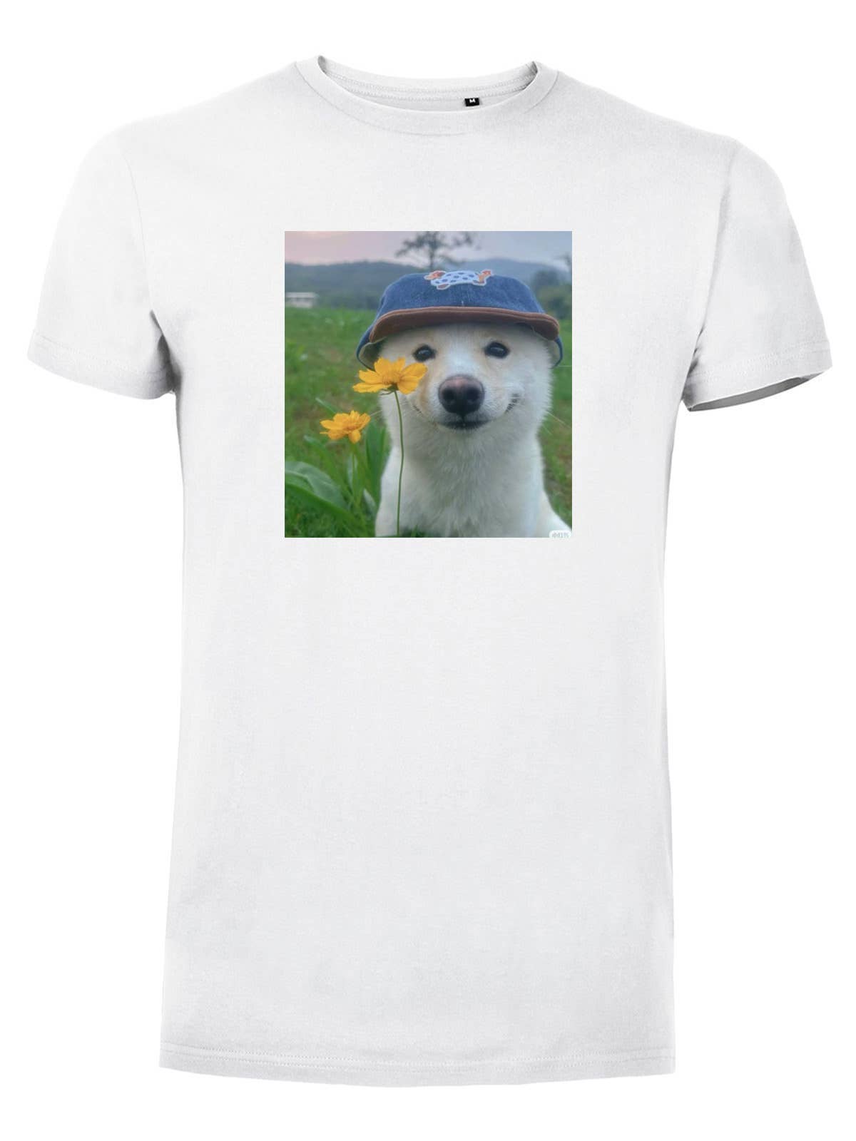 #MAISENZA - T-shirt - BloemenHond: Black / L