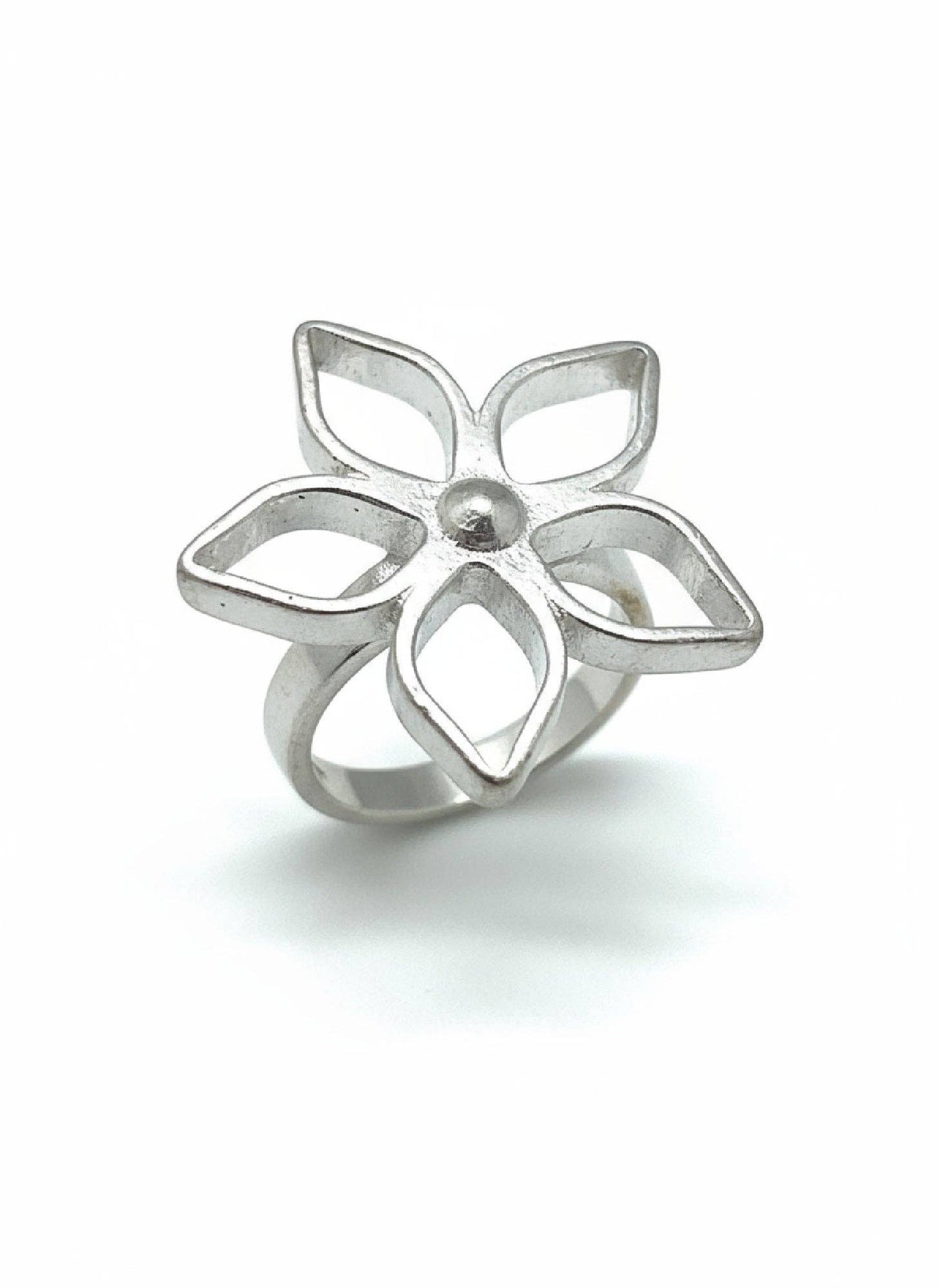 Gloria Mago - Blom onregelmatige ring zilver verguld 10µ